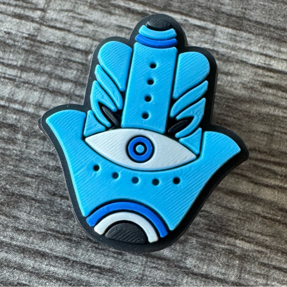 Hamsa with Evil Eye CROCS Jibbitz Shoe Charm 5/$20